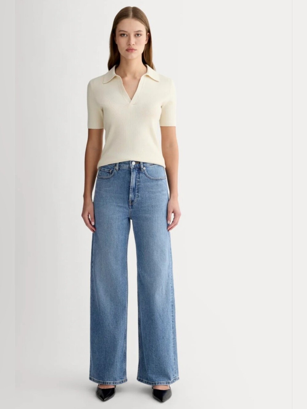 Everlane The Way-High Sailor Women’s Jeans in Light Blue Size 28